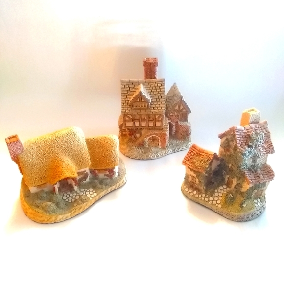 David Winter 3fer Cottages - Rose Cottage, The Bakehouse,...